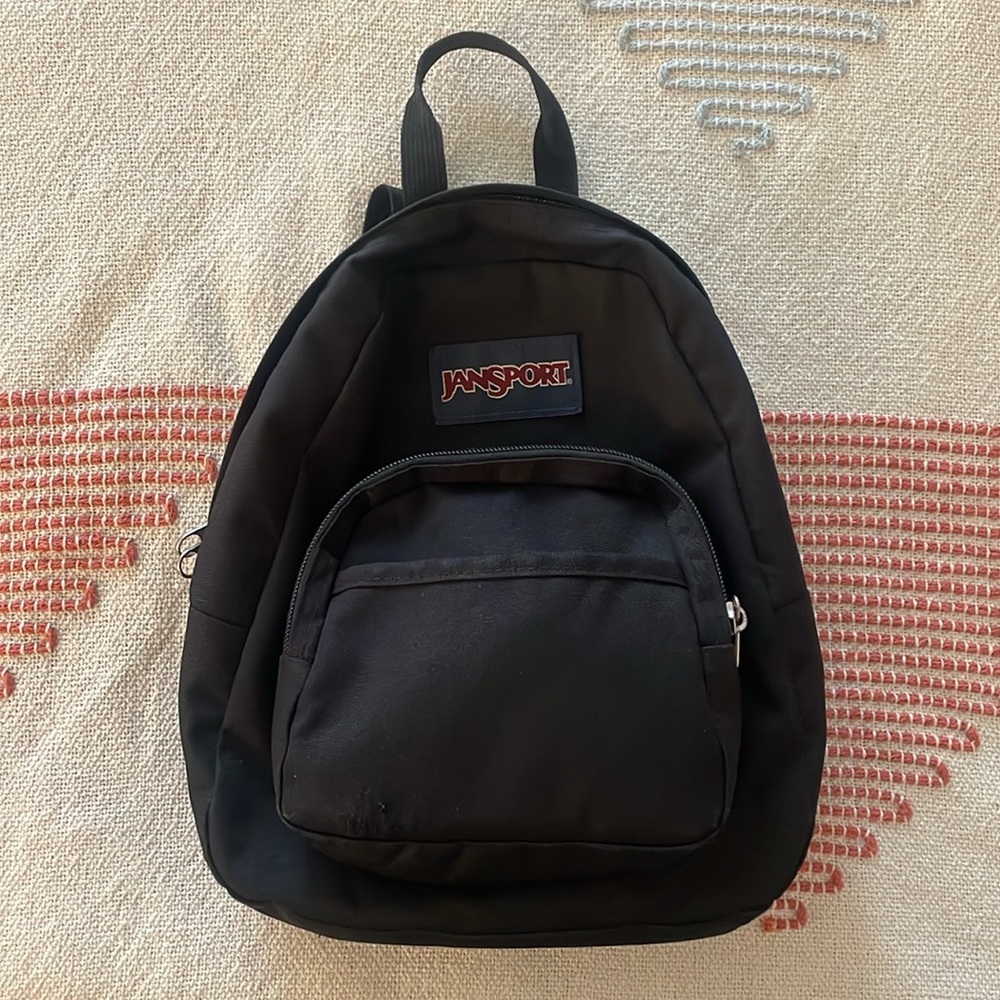 JanSport Black Half Pint Mini Backpack